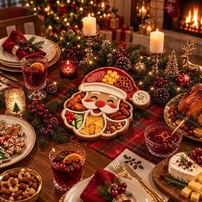 🎄 50% OFF | Christmas Character Snack Serving Tray – Festive Party Platter