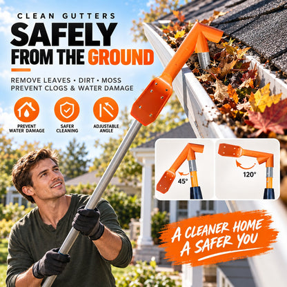 🔧 LIMITED‑TIME 49% OFF! ✨ No-Climb Gutter Cleaning Tool