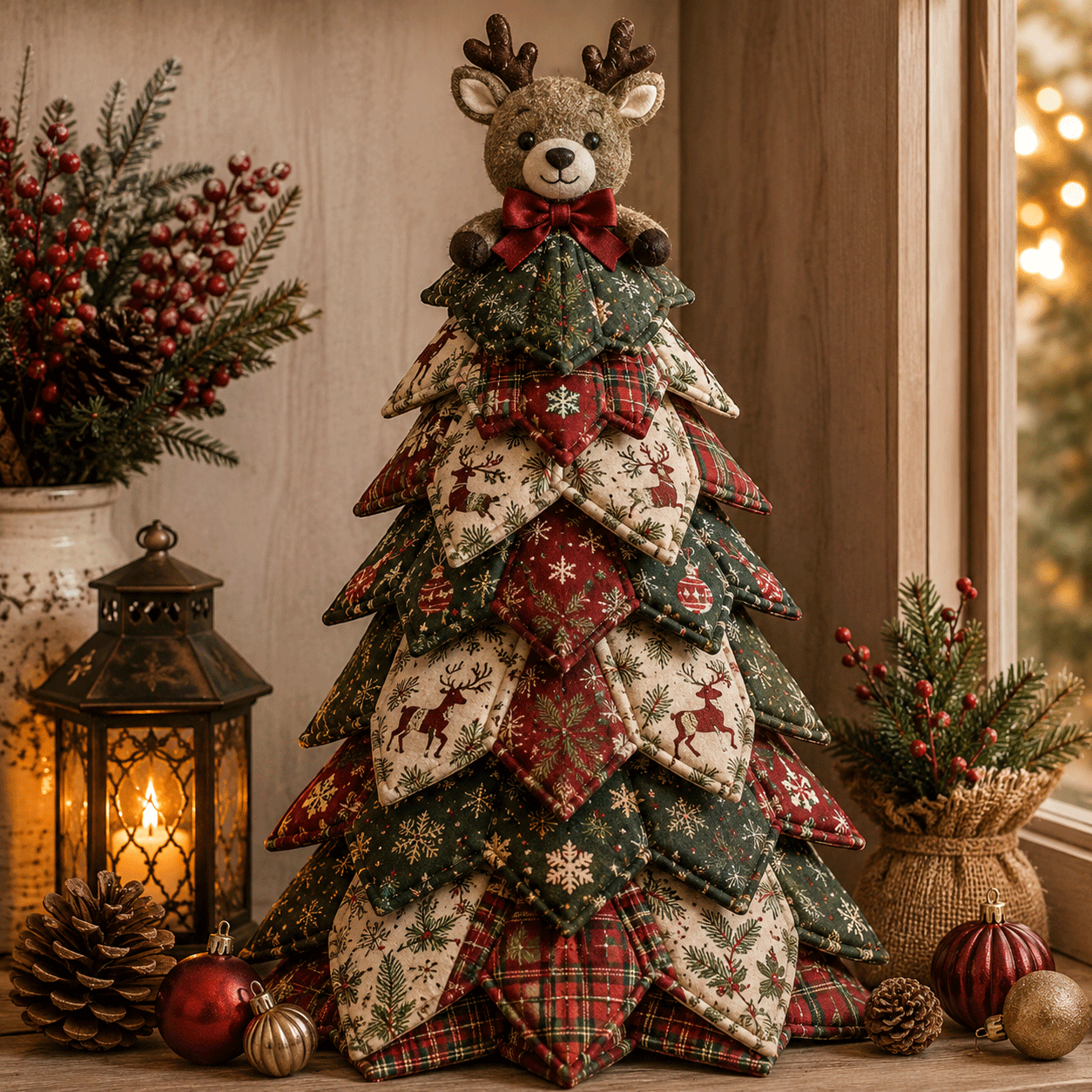 ⛄ Snowman DIY Quilted Christmas Tree Kit