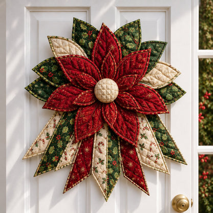 Peppermint Gingerbread Cheer - Oversized Christmas Character Quilted Door Hanger Sewing Kit