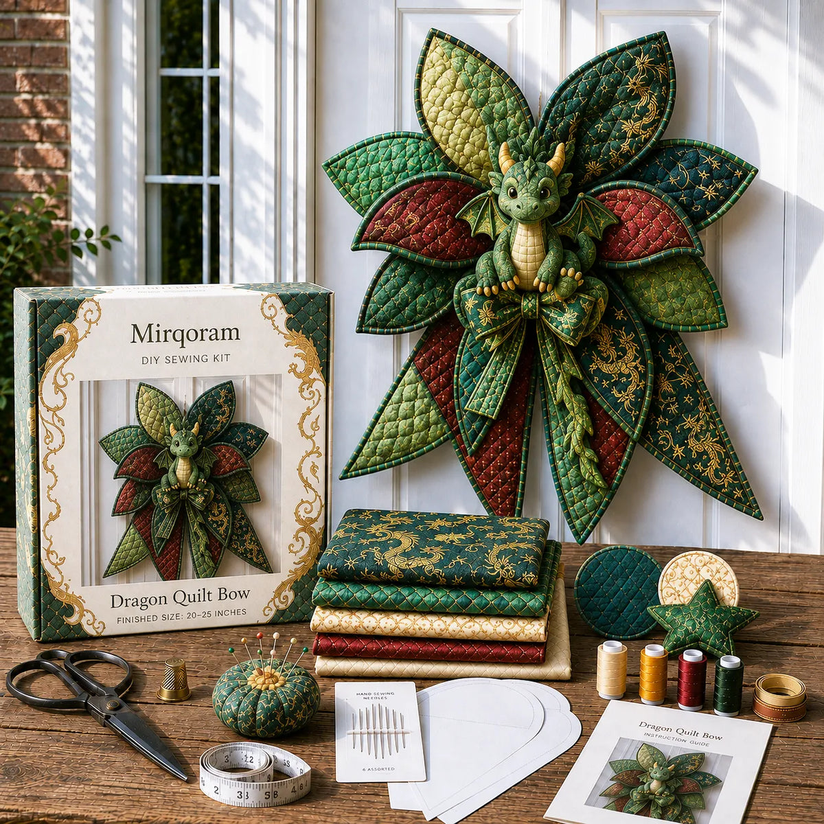 Owl - Handmade Quilted Door Bow DIY Sewing Kit