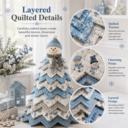 Frosty Snowman DIY Quilted Santa Christmas Tree Kit