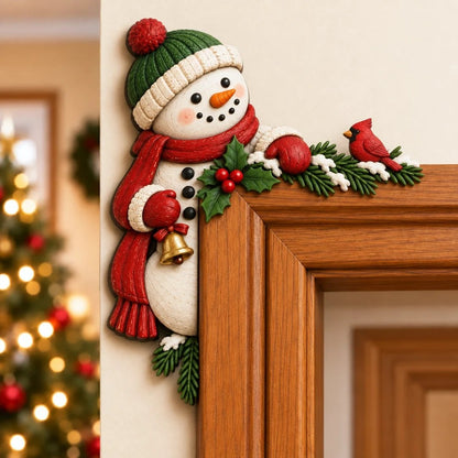 🎅✨Christmas Peekaboo Door Frame Corner Decor – 3D Holiday Character Decoration