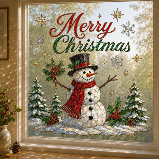 🎄 Christmas Window Decoration – Large Festive Window Art for Holiday Home Decor