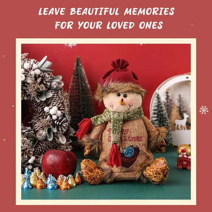 🎁 Only £6.99 | Save 53% – Christmas Character Gift Bag 🎄 Cute Zippered Holiday Treat & Gift Holder