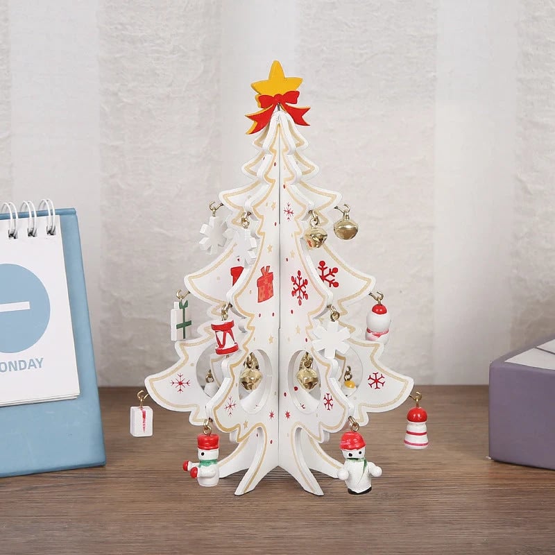 🎄Christmas Pre Sale£7.99!!☃️🎄DIY Wooden Christmas Tree Ornament Set – Build, Decorate & Play! ✨🎅