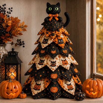 Witch's Magic - DIY Halloween Theme Quilted Fabric Tree Kit
