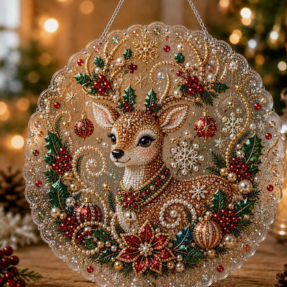🎅Christmas Pearl Diamond Art Ornament Kit | DIY  Hanging Decor