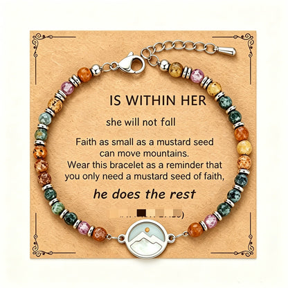 ✝️ Mustard Seed Faith Bracelet – Matthew 17:20 Inspirational Christian Bracelet