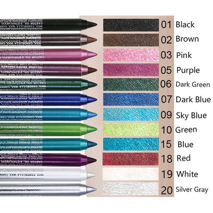🔥 Limited Edition 49% OFF🌈14-Pack Eyeliner Pencil Waterproof Colored Paste Liners with Metallic & Shimmer Finishes Smudge-Proof