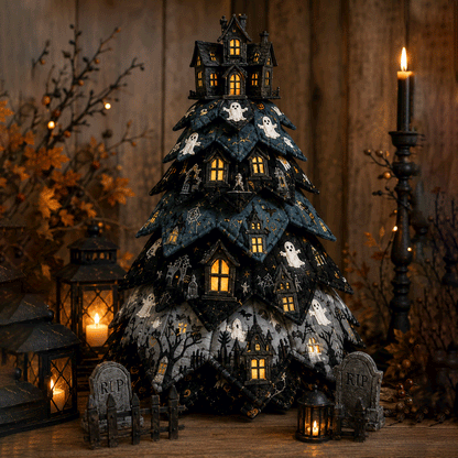 Candy Corn - DIY Halloween Theme Quilted Fabric Tree Kit