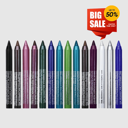 🔥 Limited Edition 49% OFF🌈14-Pack Eyeliner Pencil Waterproof Colored Paste Liners with Metallic & Shimmer Finishes Smudge-Proof