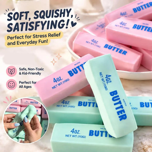 Hot Sale Crunchy Sound Butter Bar Squishy Toy - Soft Squeeze Fidget Toy