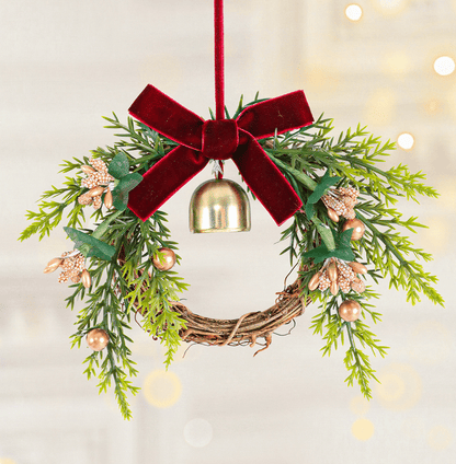 💥 56% OFF! 🎄Mini Christmas Wreaths✨Maximum Holiday Magic, Instant Festive Charm & Versatile Decor! 🎀