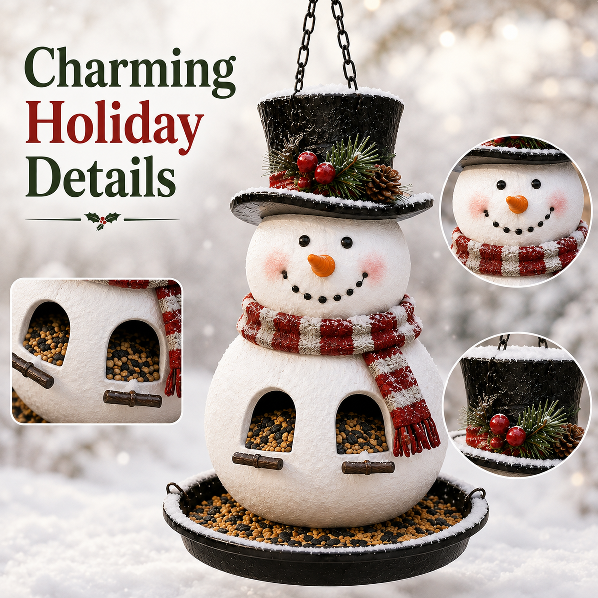 🎄 Christmas Bird Feeder Collection™ – Festive Garden Décor for Bird Lovers