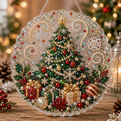 🎅Christmas Pearl Diamond Art Ornament Kit | DIY  Hanging Decor