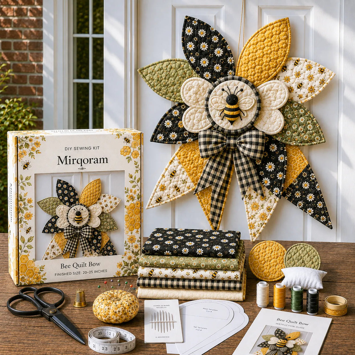 Owl - Handmade Quilted Door Bow DIY Sewing Kit
