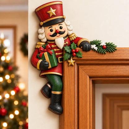 🎅✨Christmas Peekaboo Door Frame Corner Decor – 3D Holiday Character Decoration
