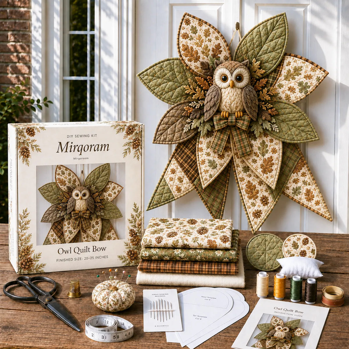 Flamingo - Handmade Quilted Door Bow DIY Sewing Kit