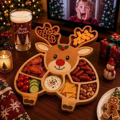 🎄 50% OFF | Christmas Character Snack Serving Tray – Festive Party Platter