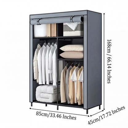 🧥🔩Tool-Free Portable Fabric Closet | Extra Closet Space, No Drilling